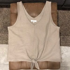 Madewell tie front tank top